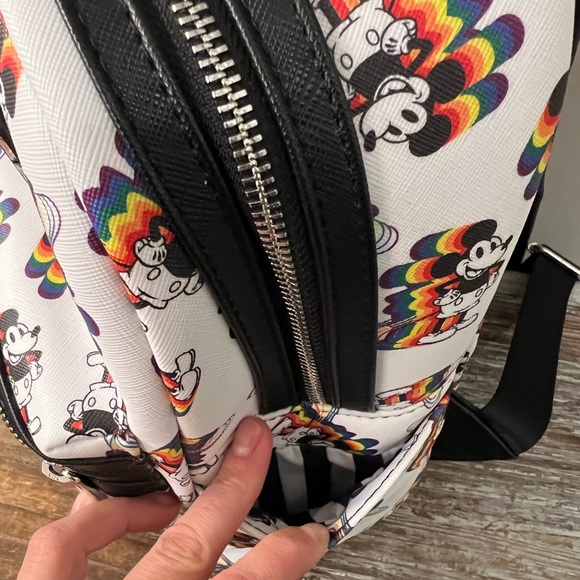 Disney Loungefly Mickey Pride Backpack - Picture 7 of 12